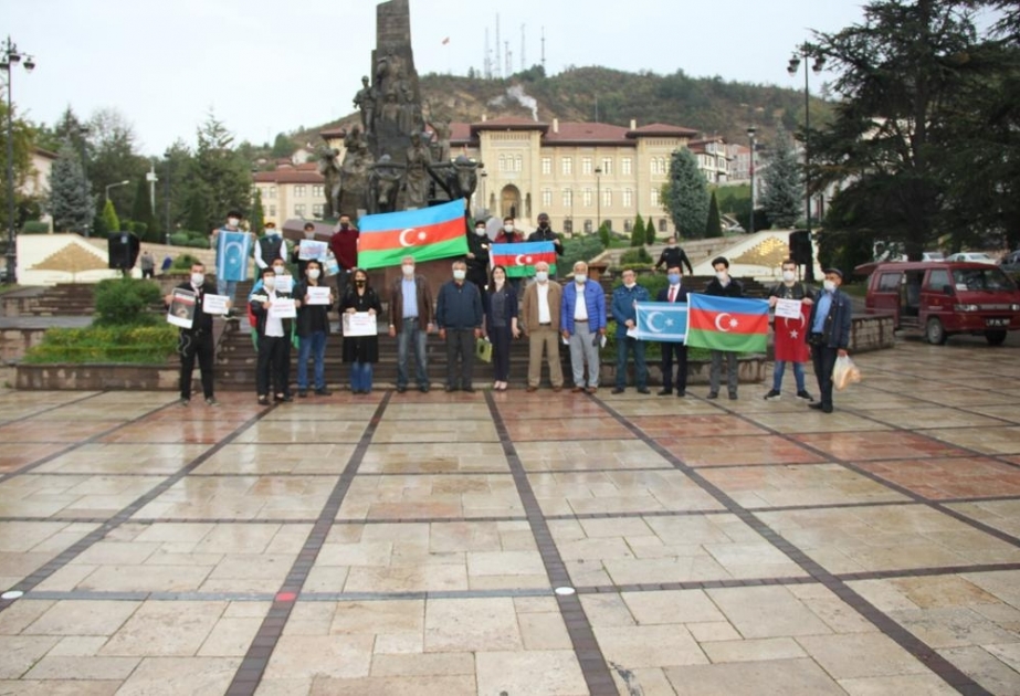 Kastamonu Universitetində təhsil alan azərbaycanlı gənclər ölkəmizə dəstək nümayiş etdiriblər
