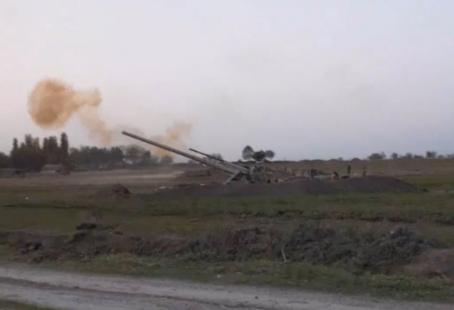 Azerbaijani Army inflicts artillery strikes day and night time VIDEO