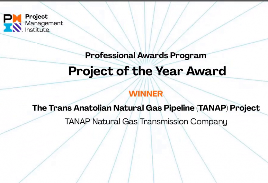 TANAP recibe Project of the Year Award