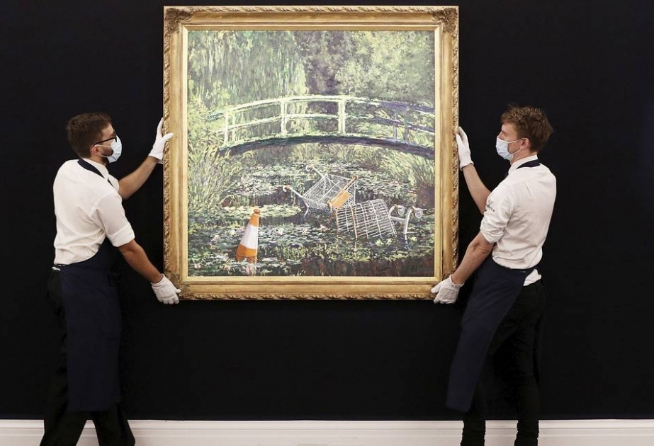 Britaniyalı rəssamın “Show Me The Monet” əsəri hərracda 9.8 milyon dollara satilıb