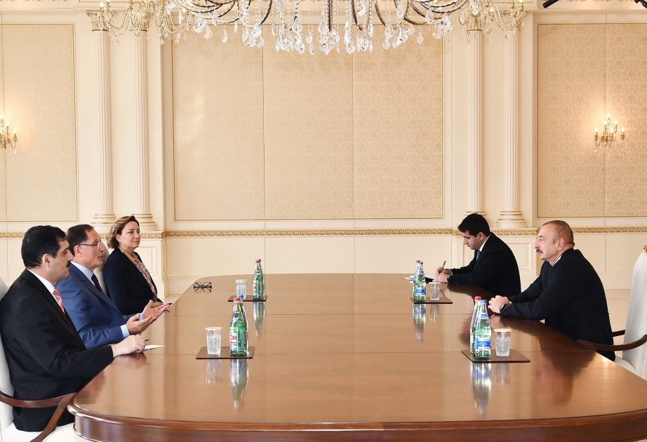 El Presidente Ilham Aliyev recibió al Defensor del Pueblo de Turquía