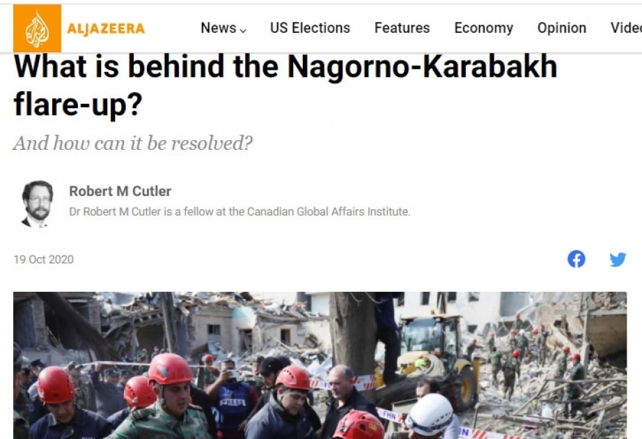 “Al Jazeera English” kanalının veb-saytında Dağlıq Qarabağla bağlı məqalə dərc olunub