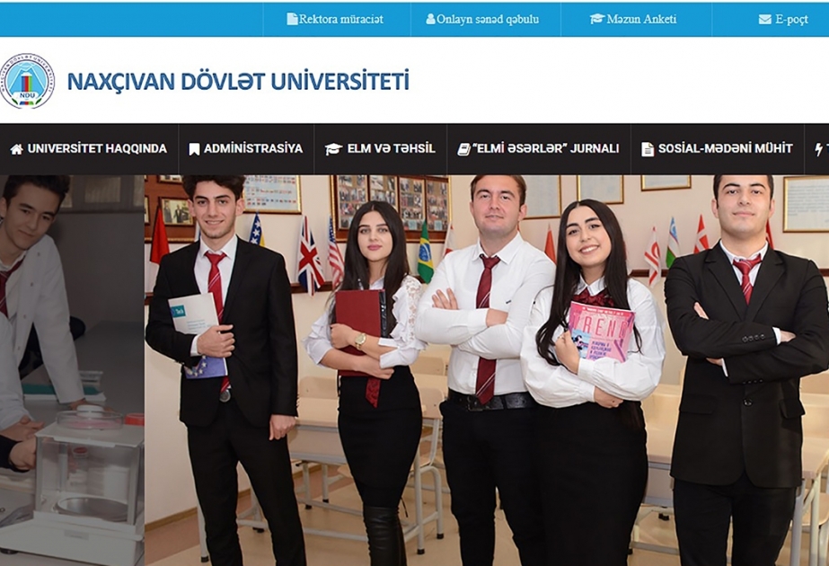 Naxçıvan Dövlət Universitetinin rəsmi internet saytı yenilənib