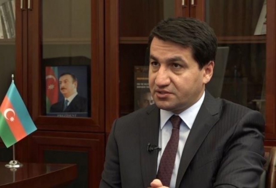 Hikmat Hajiyev: Armenia continues to commit acts of terrorism and war crimes at a state level against Azerbaijani civilians, in particular against children and adolescents