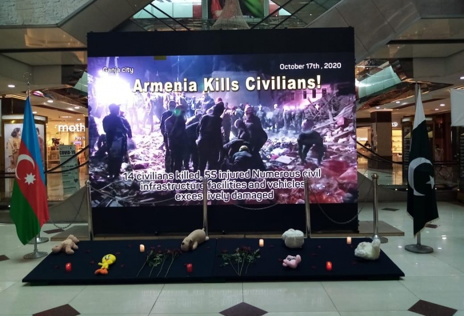 İslamabadda “Ermənistan mülki əhalini qətlə yetirir. Erməni təcavüzünə son” adlı aksiya keçirilir VİDEO