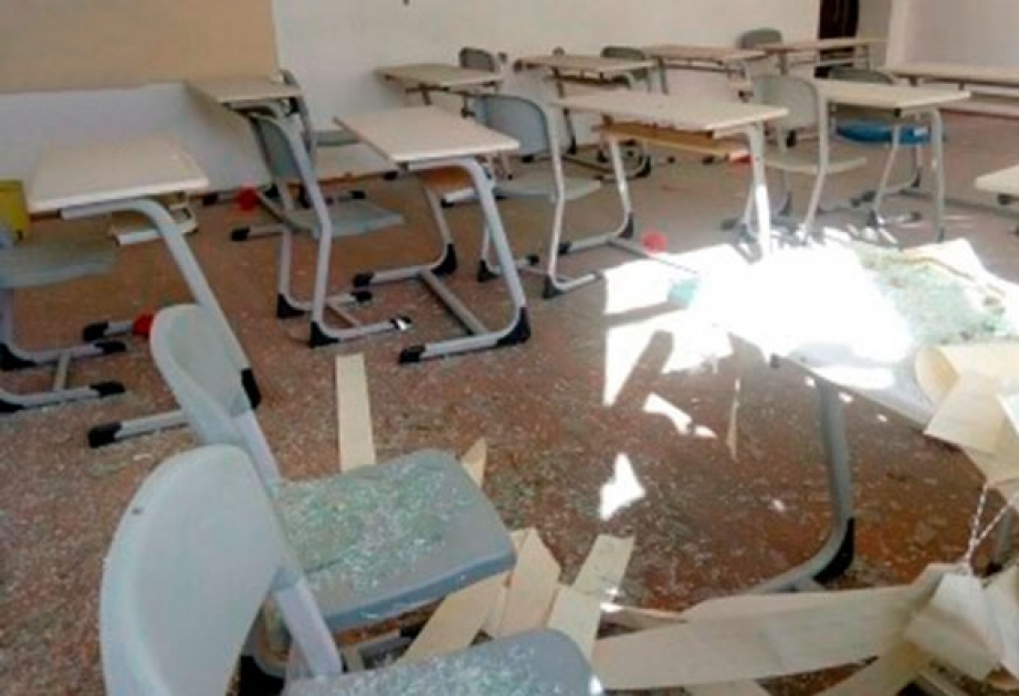 Təhsil Nazirliyi: Ermənistan tərəfindən atəşə tutulan Ağdam rayonu Qaradağlı kənd məktəbinə ciddi ziyan dəyib