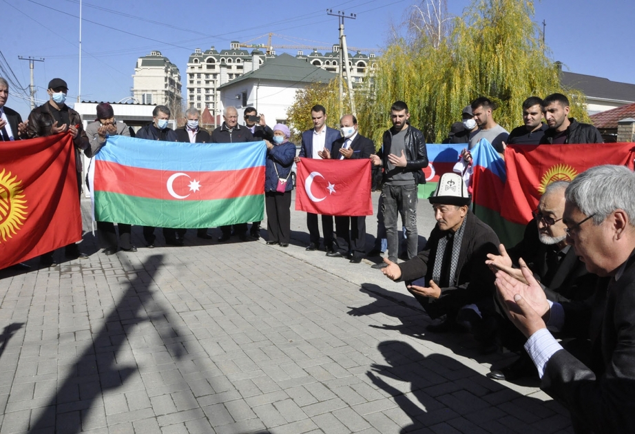 Bişkekdə erməni terroruna qarşı etiraz aksiyası keçirilib