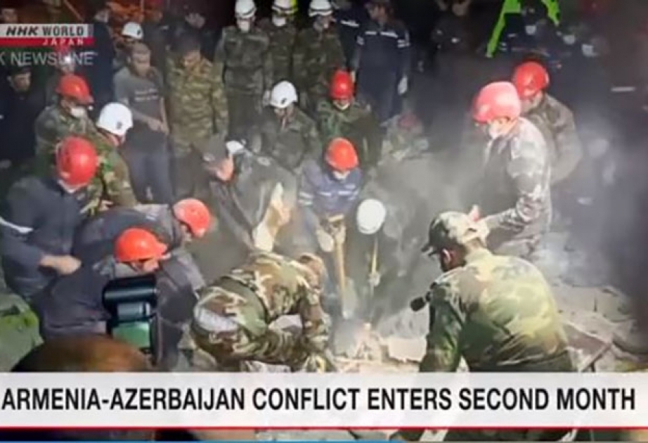 Yaponiyanın NHK telekanalı Dağlıq Qarabağda davam edən müharibə barədə xüsusi süjet yayımlayıb