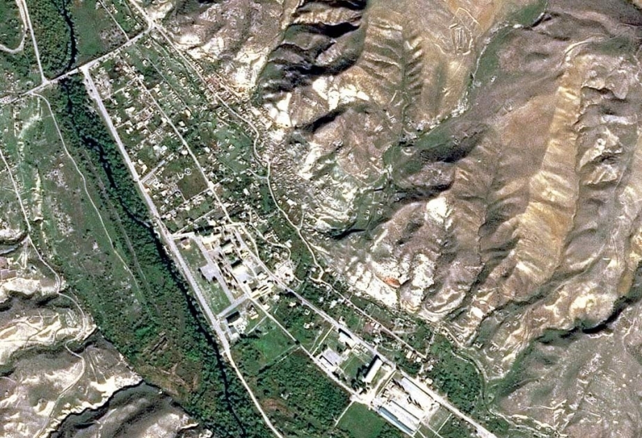 La imagen de la ciudad de Gubadlí, tomada por el satélite "Azersky"