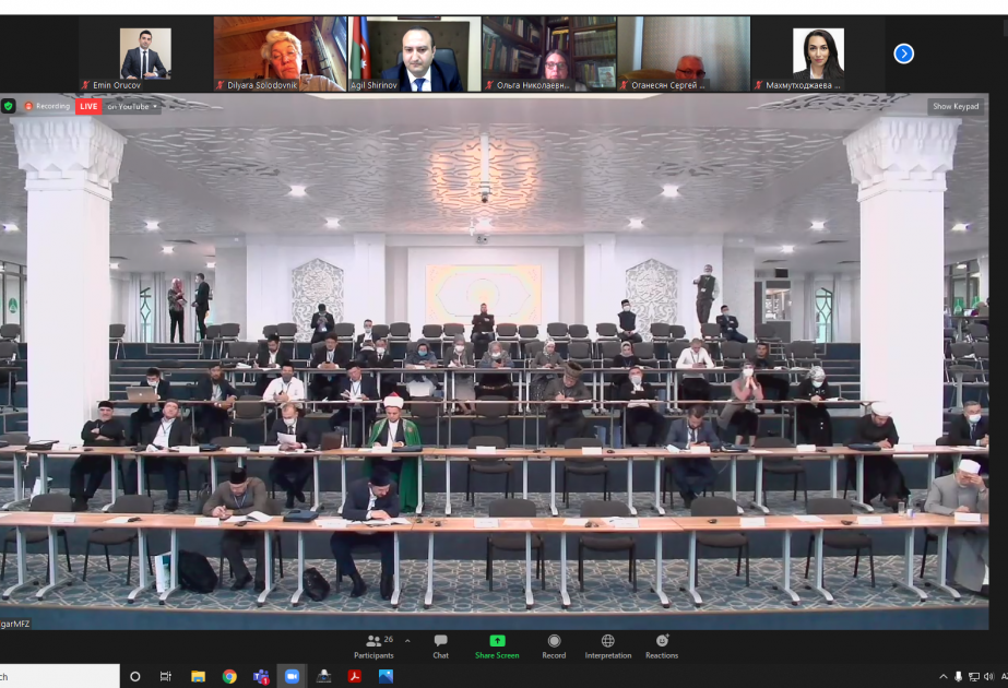 Azərbaycan İlahiyyat İnstitutunun rektoru beynəlxalq forumda məruzə edib