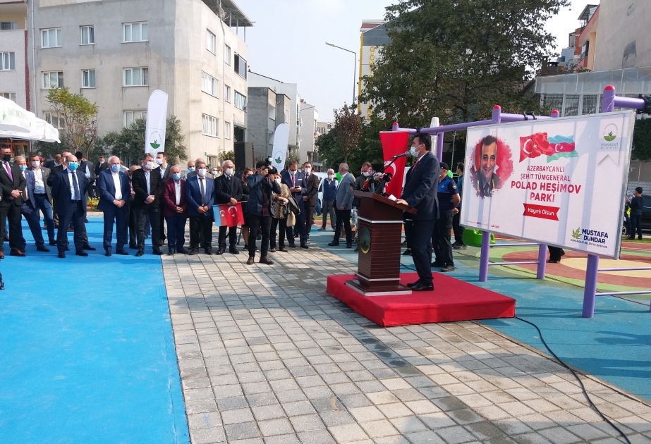 Türkiyədə general Polad Həşimov adına parkın açılışı olub
