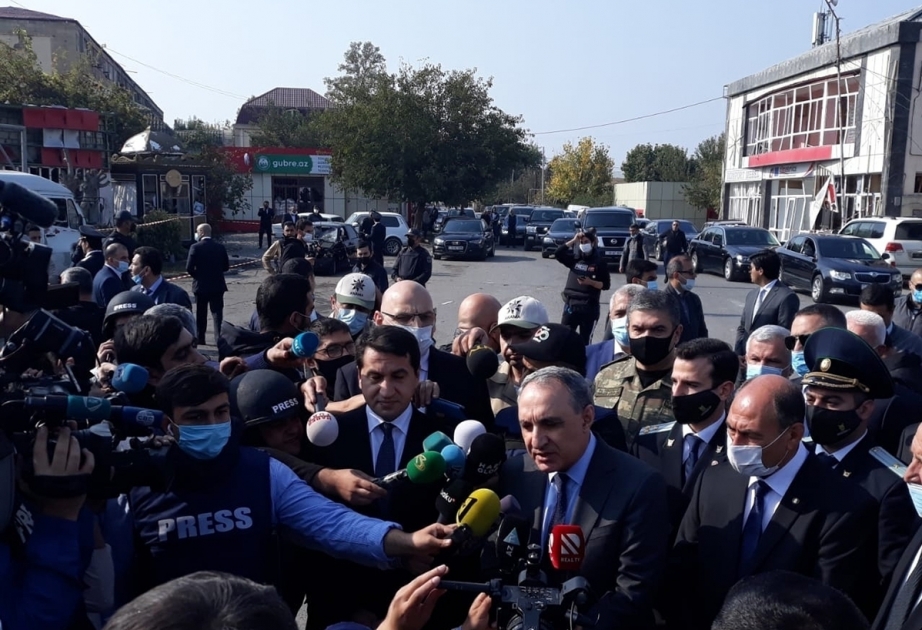 Xarici diplomatlar Bərdədə erməni terrorunun izləri ilə tanış olurlar VİDEO