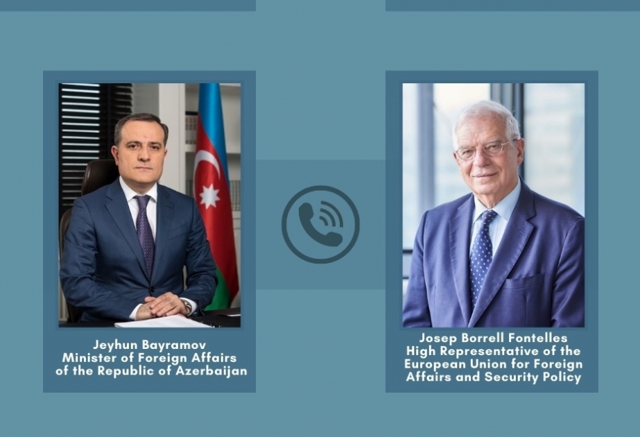 Состоялся телефонный разговор между министром Джейхуном Байрамовым и верховным представителем Европейского Союза по иностранным делам и политике безопасности