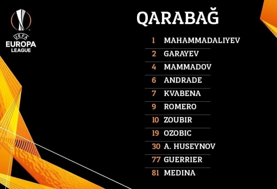 UEFA Avropa Liqası: “Qarabağ” və “Vilyarreal” komandalarının start heyəti açıqlanıb