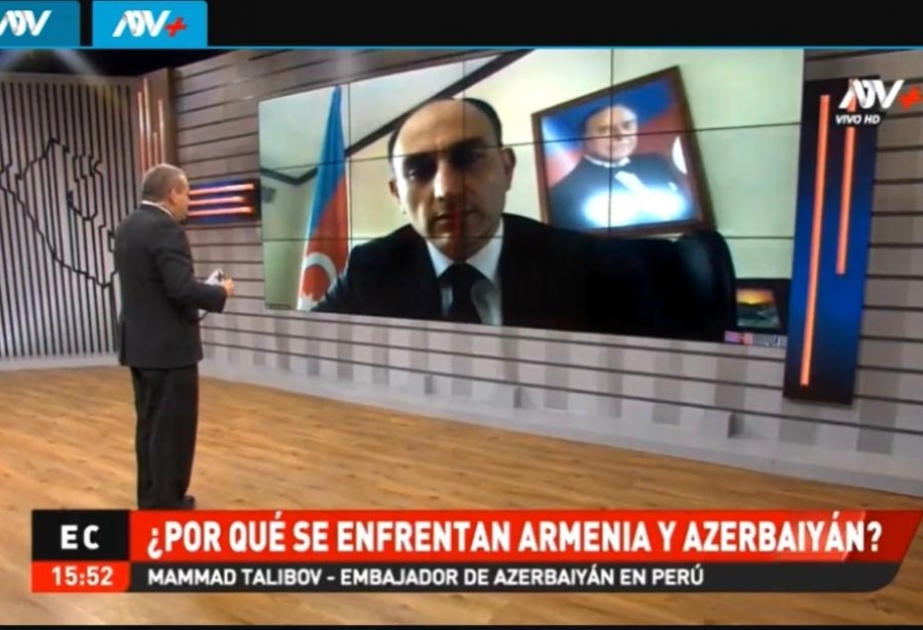 Peru televiziyasında Ermənistanın törətdiyi müharibə cinayətlərindən danışılıb VİDEO