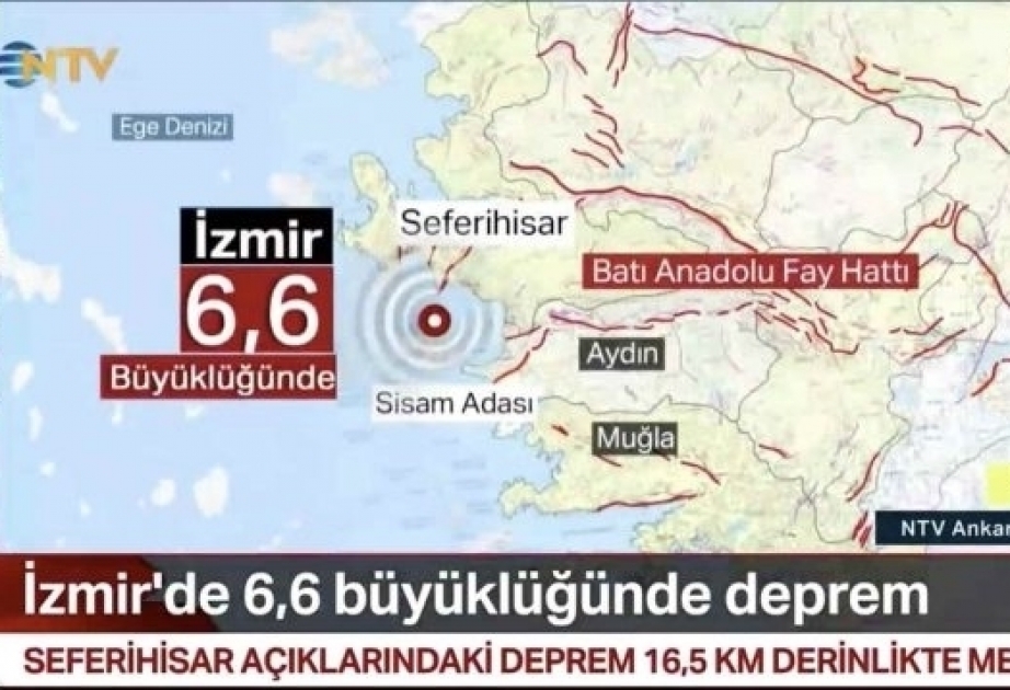 В Турция произошло сильное землетрясение