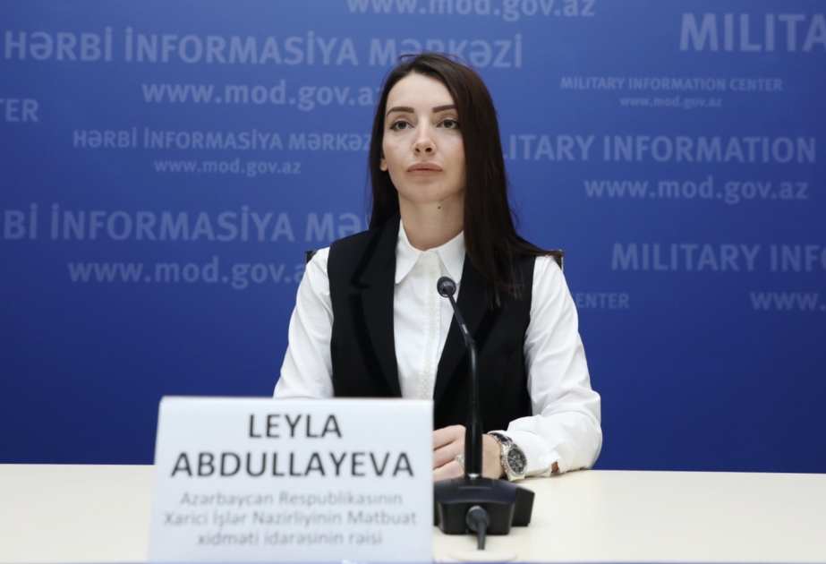 Leyla Abdullayeva: Ərazi bütövlüyünə hörmət bizim üçün prinsipial mövqedir