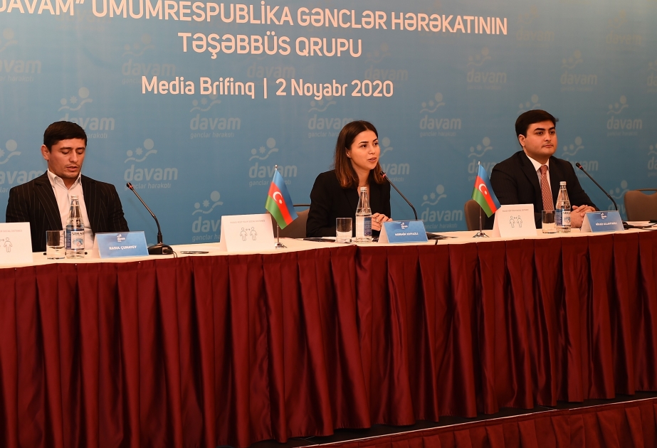 “Davam” Ümumrespublika Gənclər Hərəkatı ictimaiyyətə təqdim olunub