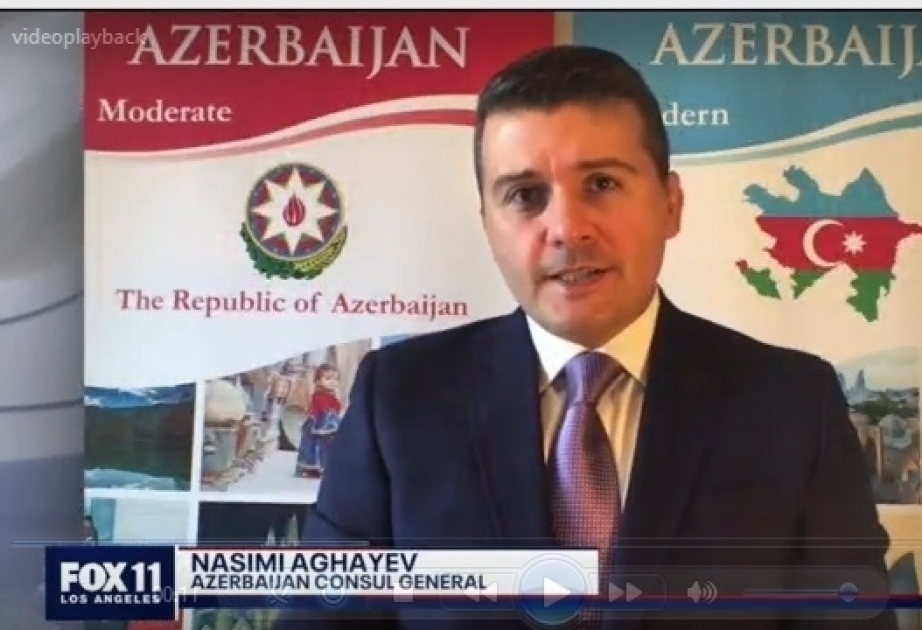 Los influyentes canales de televisión de EE.UU. transmiten la entrevista del cónsul general azerbaiyano