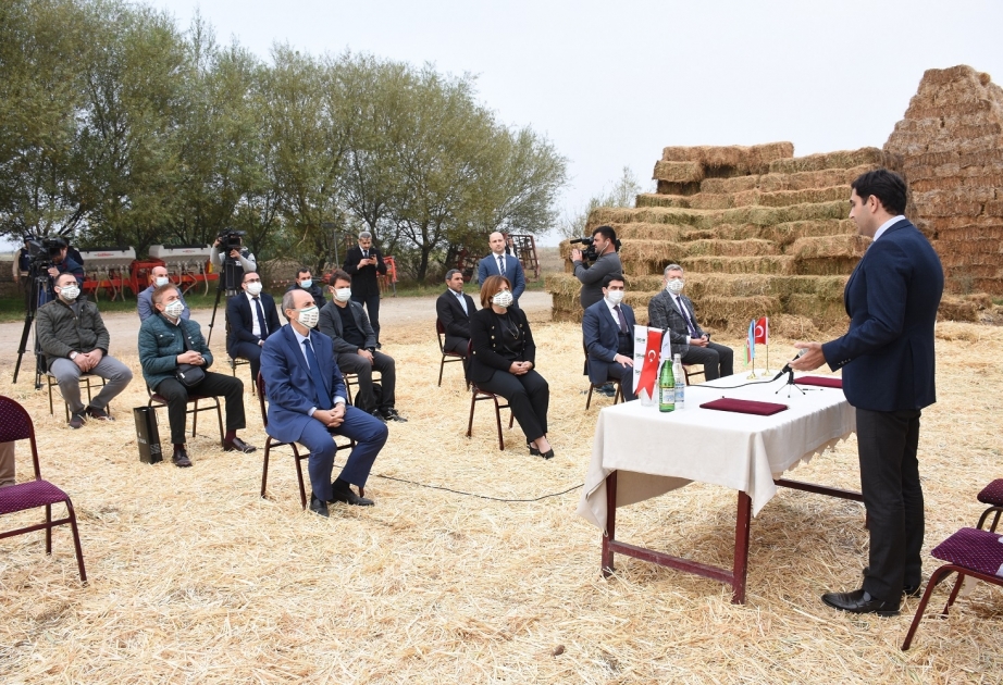 Azərbaycanda dövlət dəstəyi ilə ilk aqrar sığorta müqaviləsi cəbhə bölgəsində imzalanıb