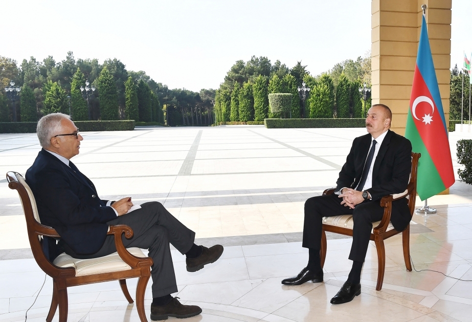 Le président Ilham Aliyev a accordé une interview au journal italien La Repubblica VIDEO