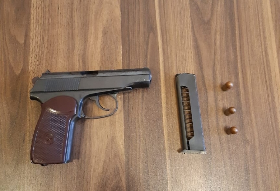 Zaqatalada keçmiş məhkumdan “Makarov” markalı tapança və heroin götürülüb