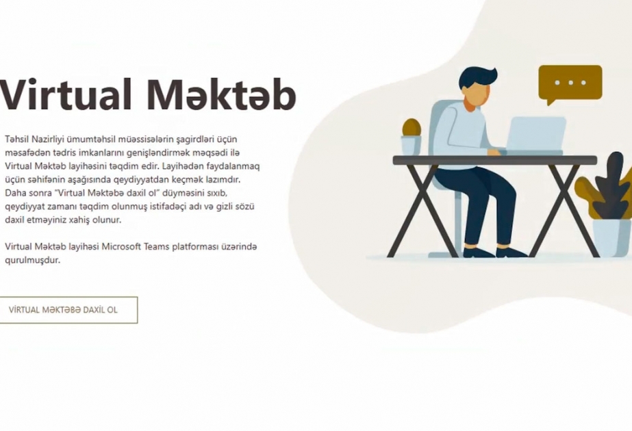 “Virtual məktəb”də birinci sinif üzrə qeydiyyat
