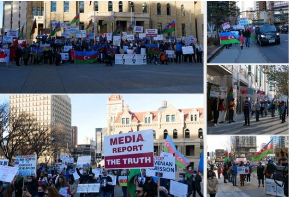 Comunidad azerbaiyana de Calgary celebra una manifestación de solidaridad