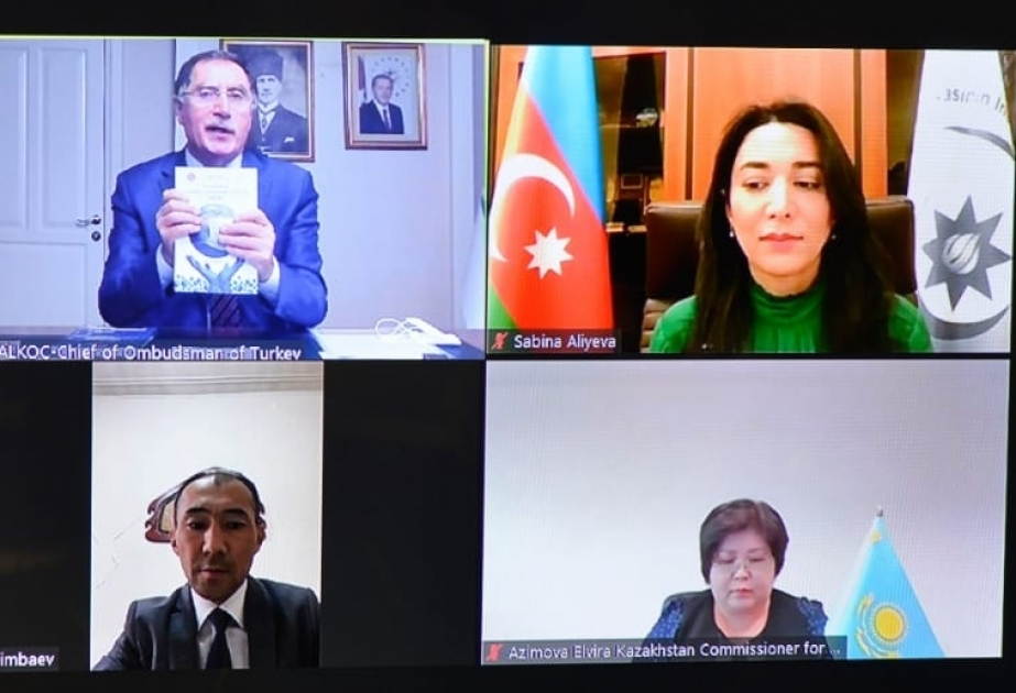 Türkdilli ölkələrin ombudsmanlarının onlayn iclası keçirilib