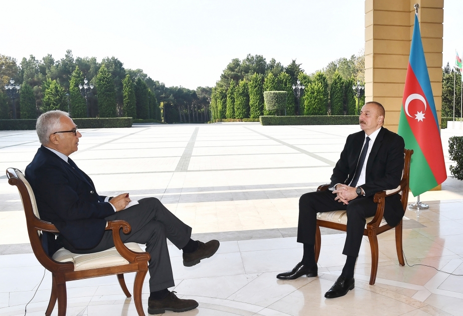 伊利哈姆·阿利耶夫总统：我们的目的是恢复领土完整