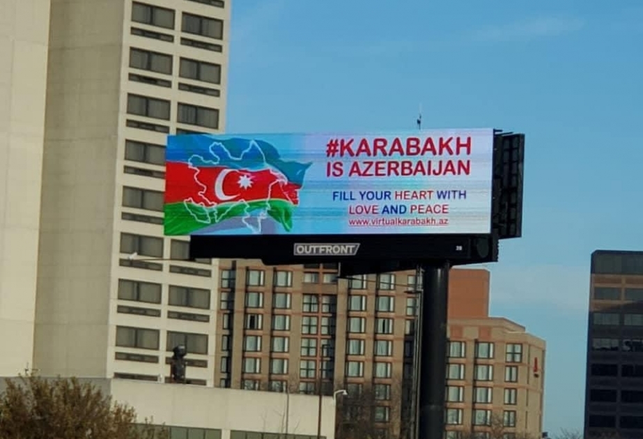 Mayaminin əsas yollarında “Karabakh is Azerbaijan” şüarı yazılmış lövhələr asılıb