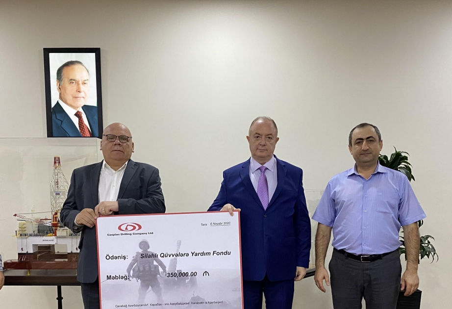 ®  Caspian Drilling Company в очередной раз перечислила средства в Фонд помощи Вооруженным силам Азербайджана
