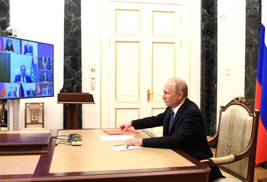 El presidente de Rusia discutió con los miembros permanentes del Consejo de Seguridad la situación en torno a Nagorno-Karabaj