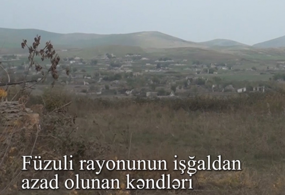 Министерство обороны распространило видеокадры из освобожденных от оккупации сел Физулинского района ВИДЕО