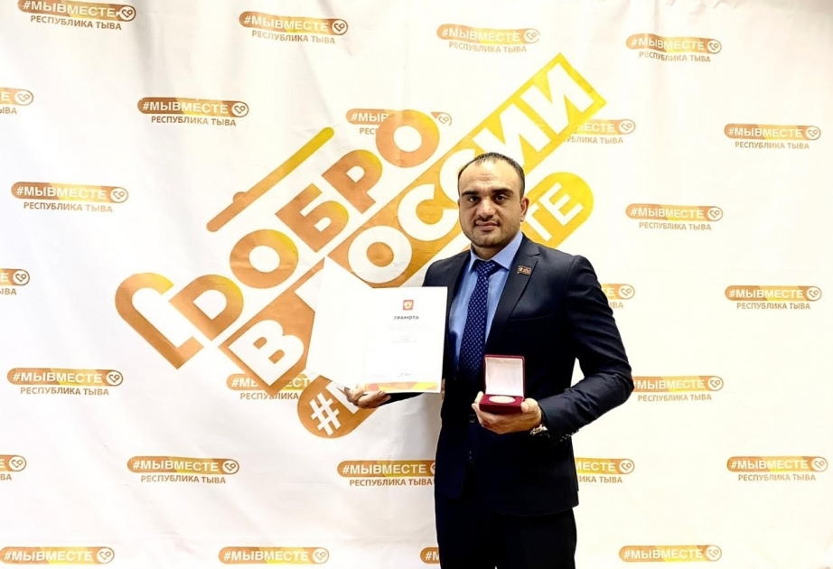 Həmyerlimiz Rusiya Prezidentinin xatirə medalına və fəxri fərmanına layiq görülüb