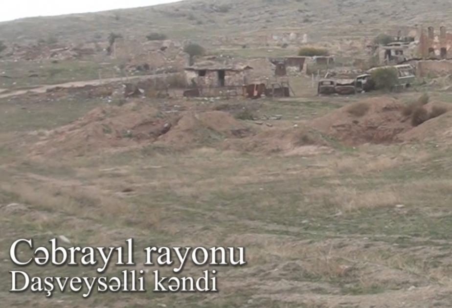 Verteidigungsministerium veröffentlicht Video aus Dörfer des Bezirks Jabrayil nach Befreiung aus armenischer Okkupation