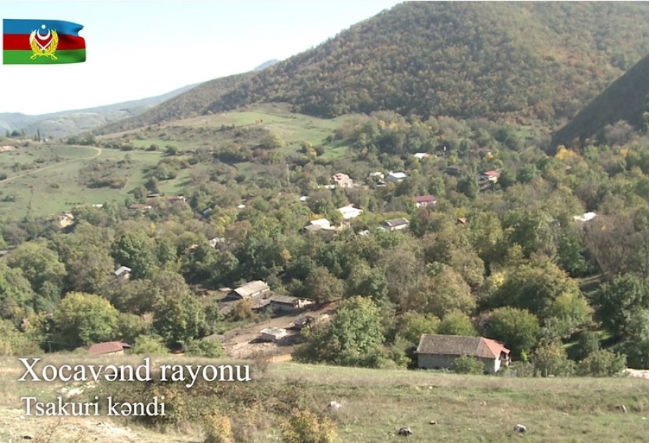 Видеокадры освобожденного села Цакури Ходжавендского района ВИДЕО