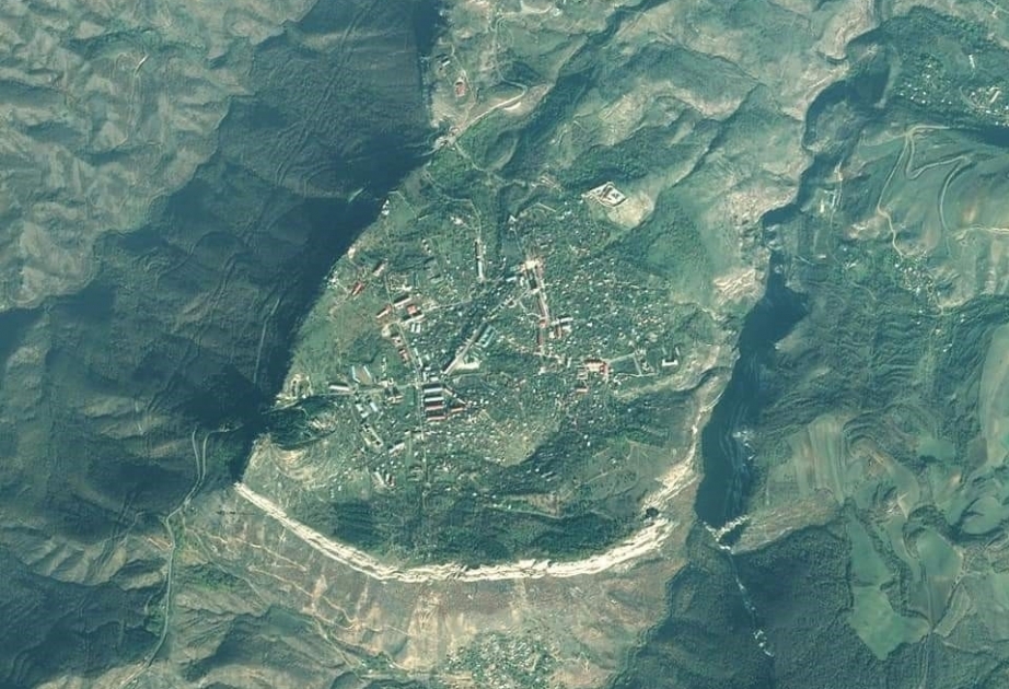 Imágenes de la ciudad azerbaiyana de Shushá desde el satélite Azersky