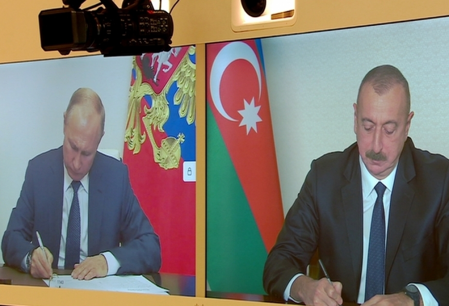Erklärung des Präsidenten der Republik Aserbaidschan, des Premierministers der Republik Armenien und des Präsidenten der Russischen Föderation