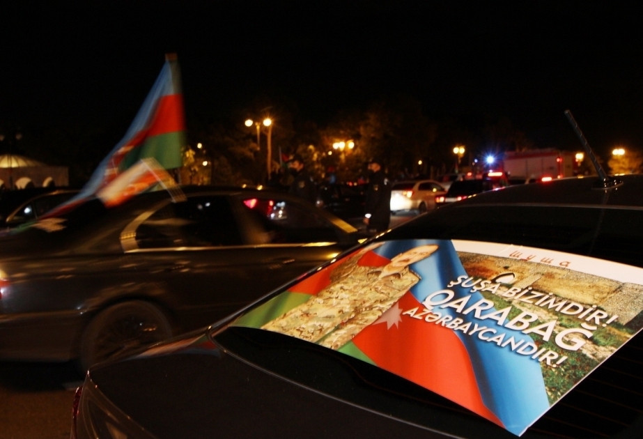 الشعب الاذربيجاني يحتفل بالانتصار المجد – تقرير مصور