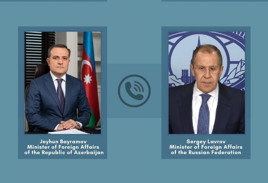 Telefonat zwischen Minister Bayramov und seinem russischen Amtskollegen