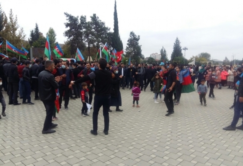 Şanlı Qələbənin sevinci: Masallıda zəfər coşqusu