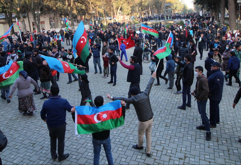 Qazaxda qələbə günü təntənəli şəkildə qeyd olunub