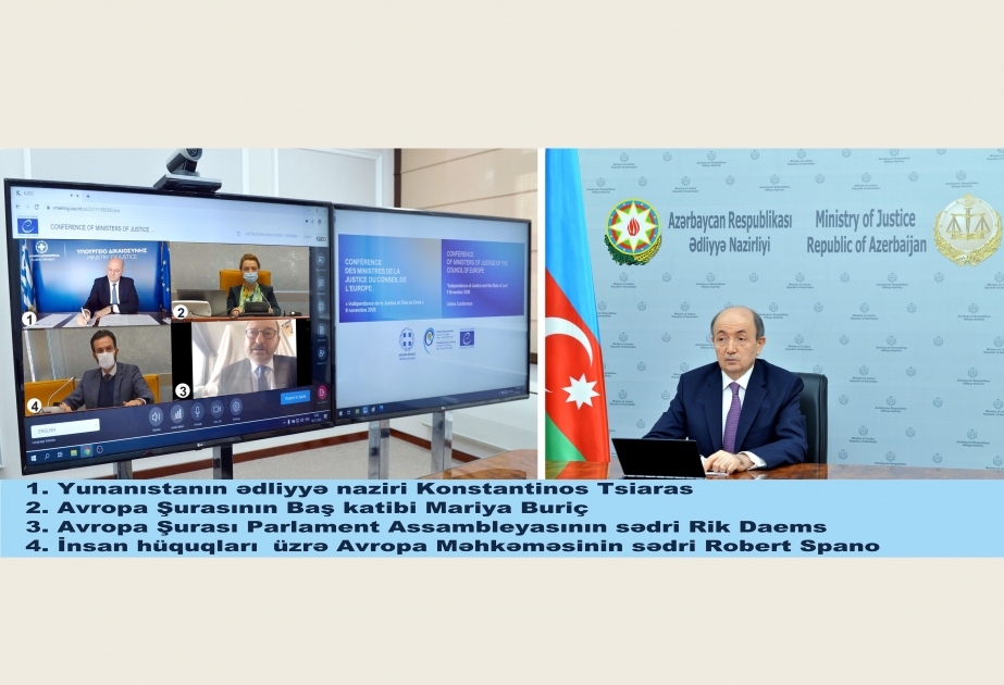 El ministro de Justicia, en la conferencia del Consejo de Europa, expuso los crímenes de guerra de Armenia