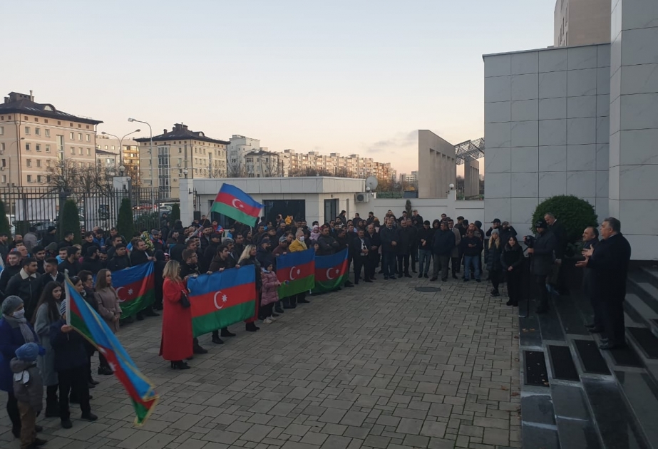 Minskdə Dövlət Bayrağı Günü və Şuşanın erməni işğalından azad edilməsi münasibətilə tədbir keçirilib VİDEO
