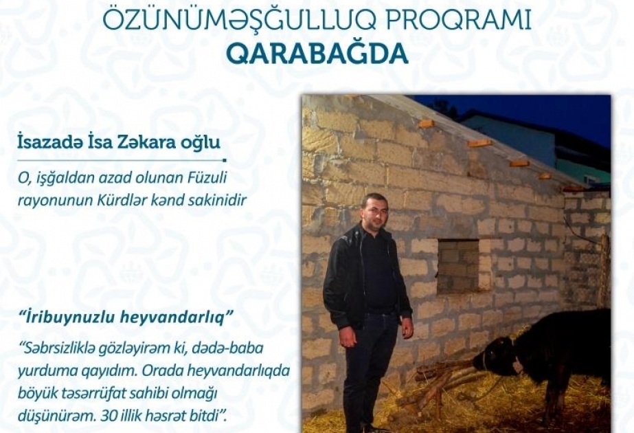 Məcburi köçkünlər işğaldan azad olunan yurd yerlərinə kiçik biznesləri ilə qayıtmağa hazırlaşırlar