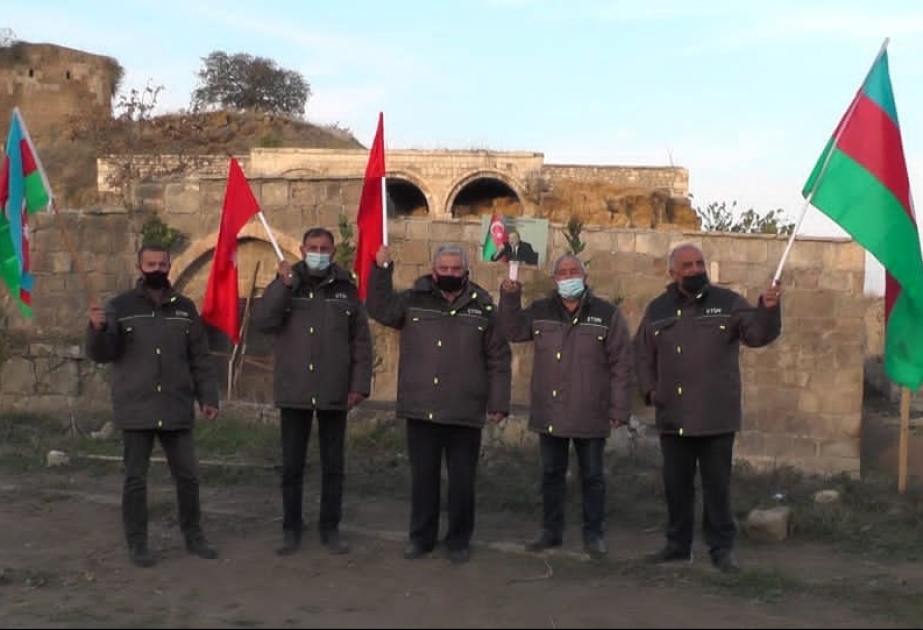 Füzulinin işğaldan azad olunmuş Qarğabazar kəndində Şərq çinarları əkilib