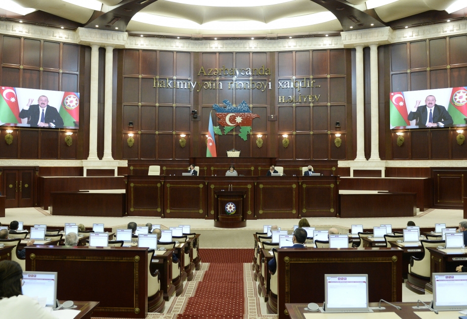 Milli Məclis Prezident, Müzəffər Ali Baş Komandan İlham Əliyevə və Azərbaycan xalqına müraciət qəbul edib