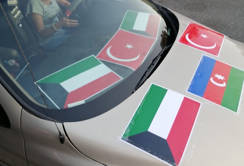 Küveytdə Azərbaycanın tarixi Qələbəsinə həsr olunmuş avtoyürüş keçirilib