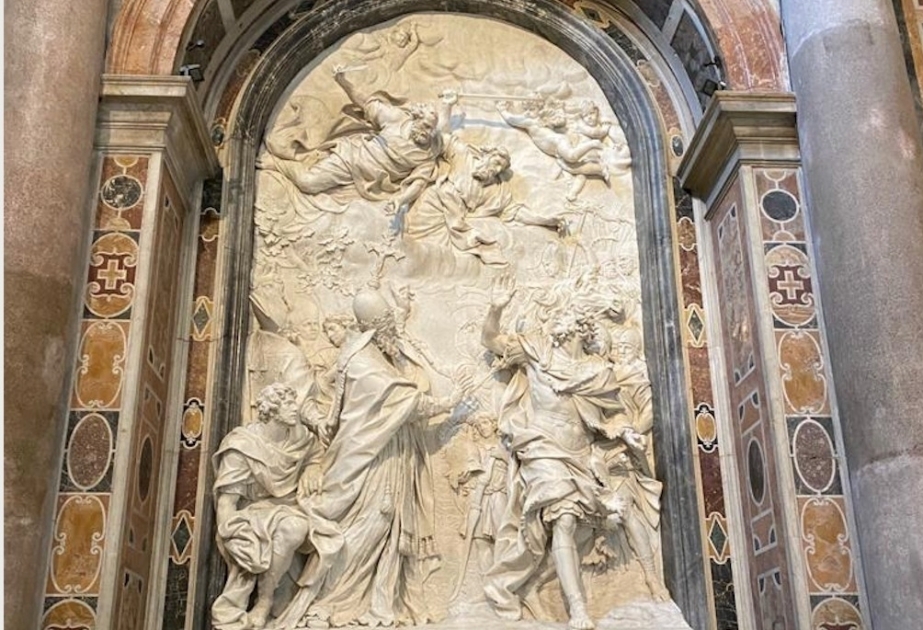 Heydar Aliyev Foundation restores bas-relief of “the meeting between Pope 1st Leo and Hun Emperor Attila” in St. Peter’s Basilica in Vatican